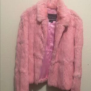 Barbie Pink Lightweight Rabbit FurJacket
